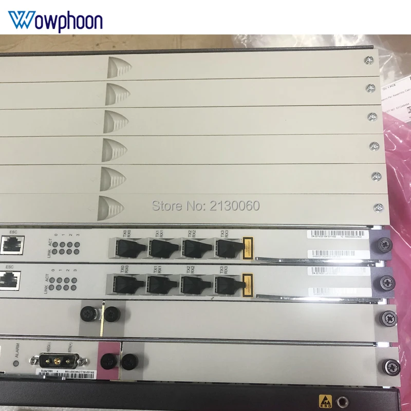 Fibra olt Huawei GPON OLT MA5683T волоконно-оптическое оборудование с шасси + вентилятор 2 * SCUN PRTE