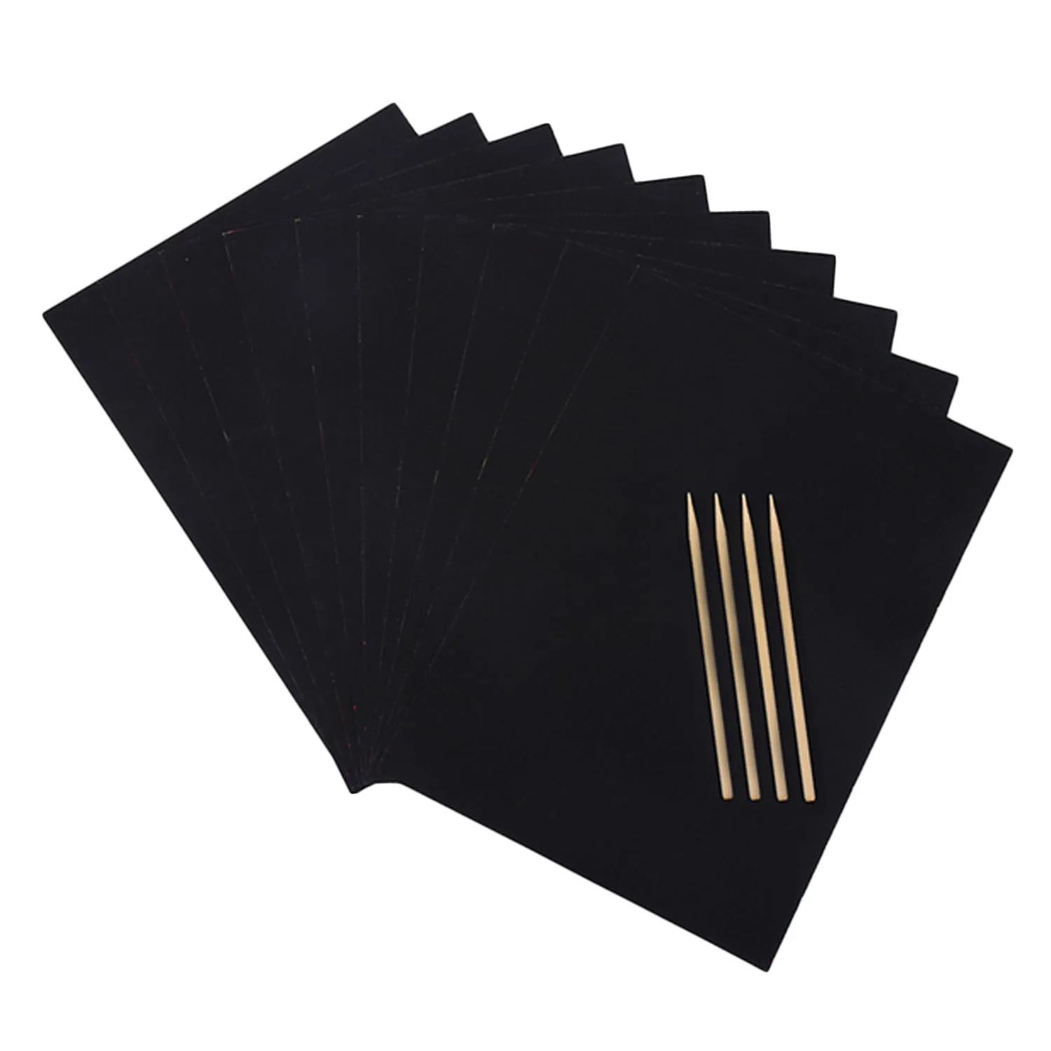 40x волшебный DIY царапины радуги бумага для рисования выскабливание Рисование