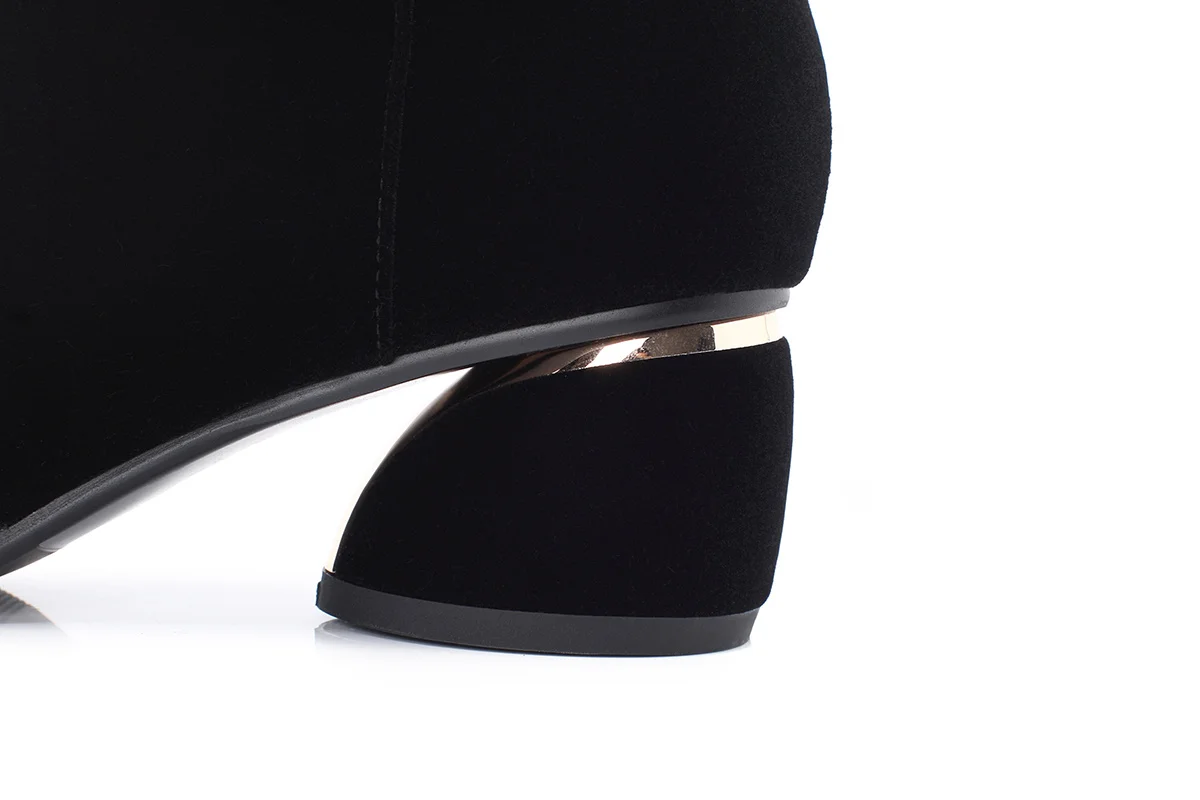 Женские ботильоны на платформе и массивном каблуке с круглым носком размеры 34-43 |