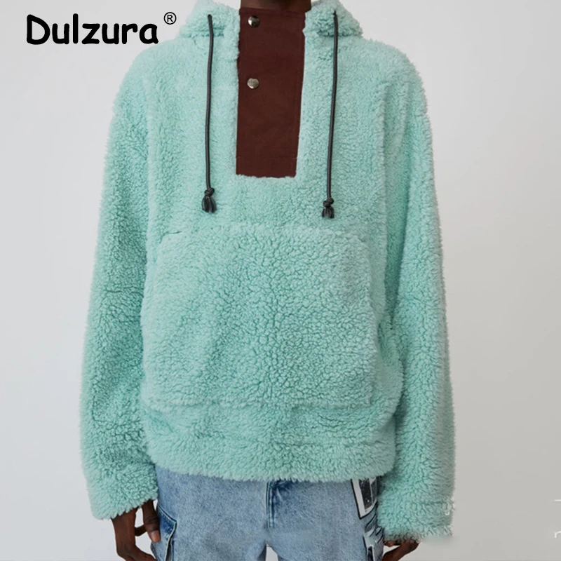 Новинка 2019 зимний Однотонный свитер из искусственной овечьей шерсти унисекс