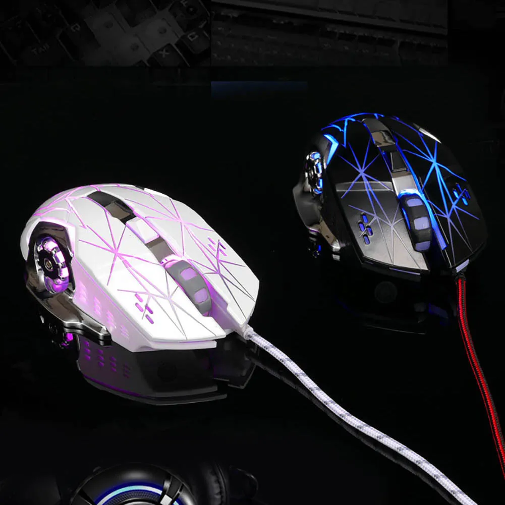 3200DPI светодиодный optique 6D USB filaire jeu souris Pro Gamer pour PC 6 бутонов avec molette de défilement 5 millions cycle |