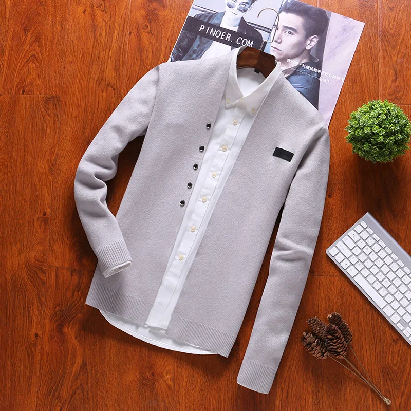 Мужской свитер с длинным рукавом Стандартный Повседневный осенний 2019 | Мужская