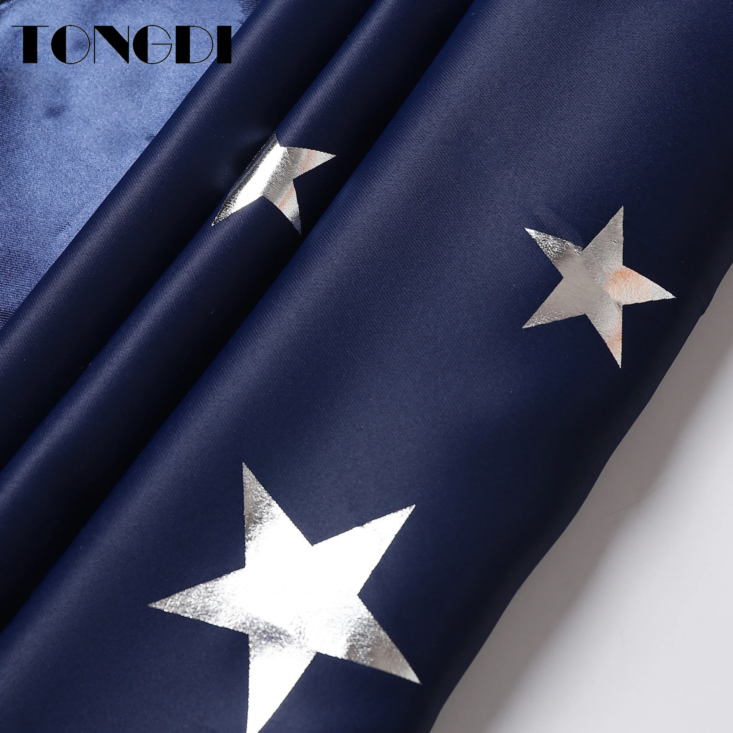 Блестящие шторы TONGDI с серебряными звездами шумоподавлением оконная панель