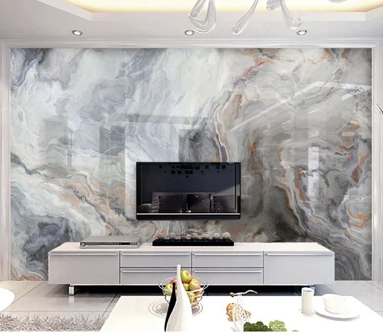 

Abstract Geometric Dark Marble Wall Murals for Bedroom 3D Wall Papers HD Printed Wallpapers Murals TV Background Brick Custom