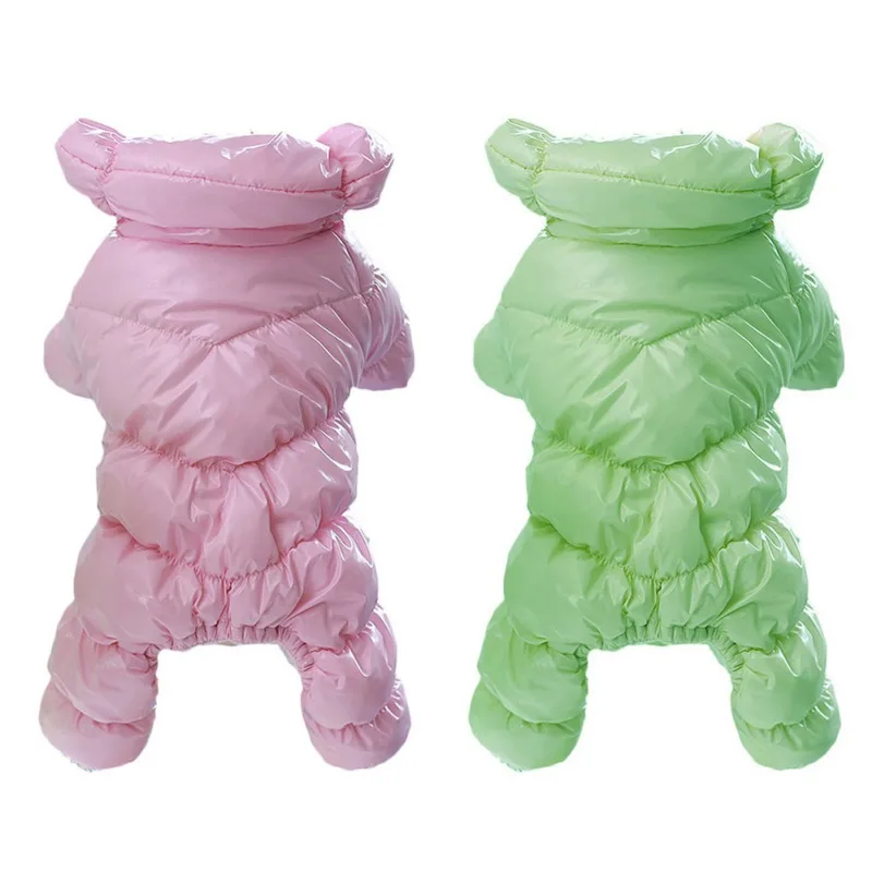 

Женская зимняя теплая ветрозащитная куртка для четырех ног для маленьких средних собак