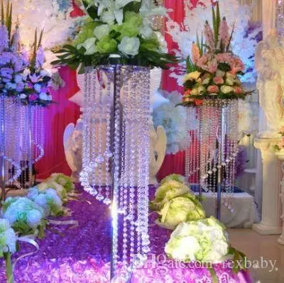 売却 メインテーブルセンター装飾パーティーの装飾スパイラルクリスタル結婚式燭台センターピース/スタンド/D25 高 70 センチメートルパーティー好意