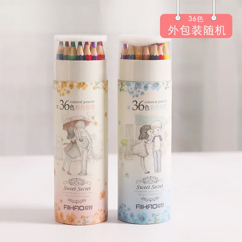 36 штук коробок с цветным карандашом прекрасные канцелярские принадлежности