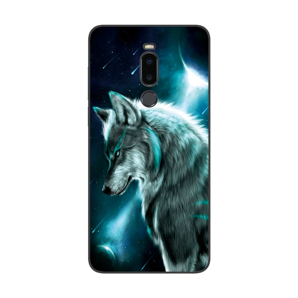 43 GUCOON силиконовый чехол для Meizu Note 8 Note8 6,0 дюймов Чехол Мягкий ТПУ защитный чехол для телефона с изображением волка Роза Цветы Чехол-бампер - Цвет: 43