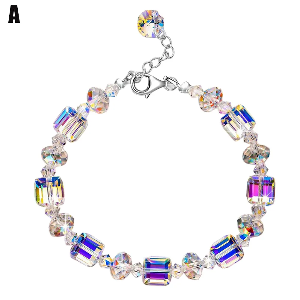 Северный свет браслет Романтика сверкающие кристаллы для женщин девушек звено