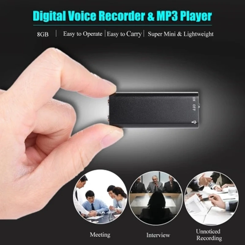 Sk 892 мини 8 ГБ Usb цифровой Аудио Диктофон Mp3 музыкальный плеер|Цифровые диктофоны| |