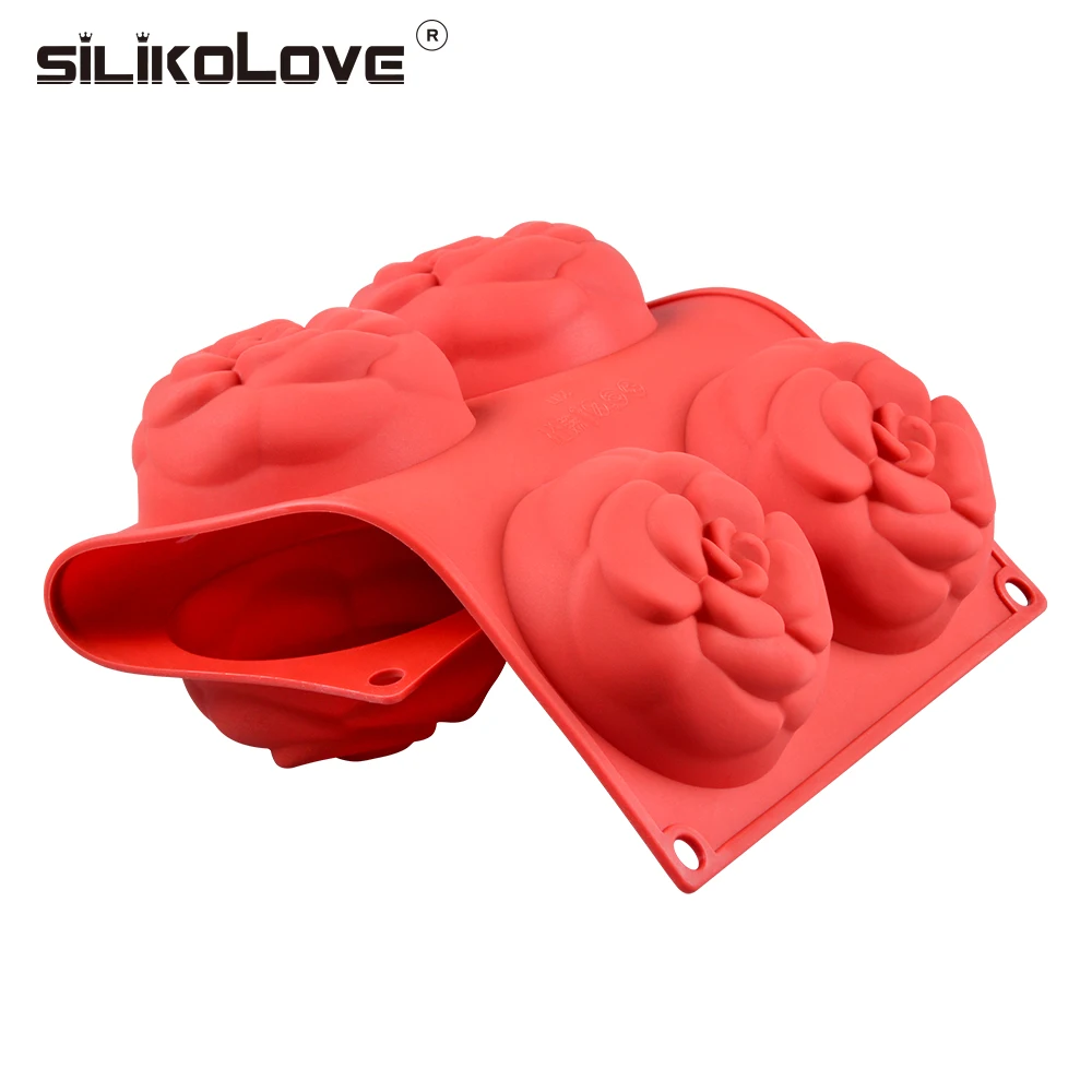 SILIKOLOVE 6 полости 3D цветок мыло, силиконовая форма формы для изготовления мыла DIY ручной работы ремесла формы