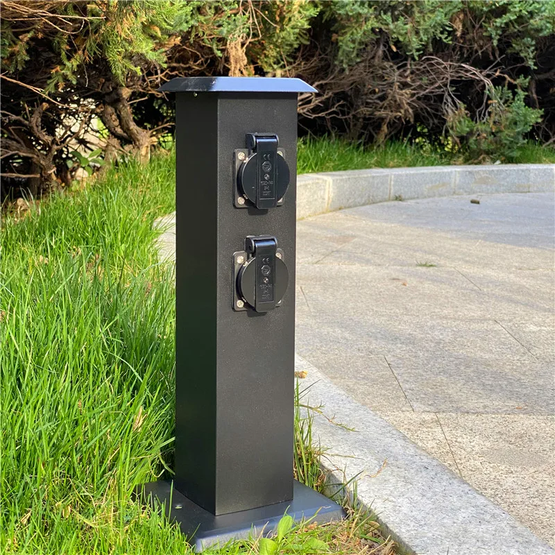 Tomada Externa para Jardim 16a 16a 3680w Coluna de Energia à Prova Dágua Tomada Externa para Decoração Soquetes elétricos