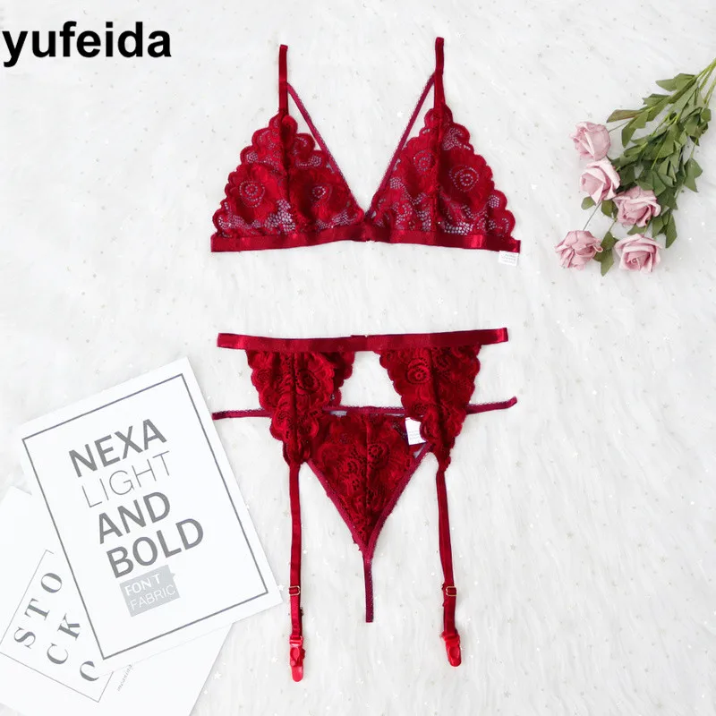Женское эротическое сексуальное нижнее белье прозрачное женское бюстгальтер