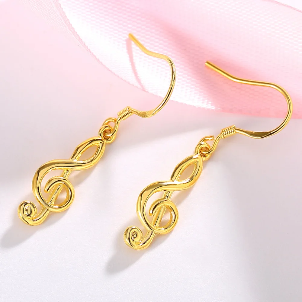 

1 Pair 2PC Punk Style Steel Geometric Musical Note Stud Earrings for Male Female Chic Earrings Men Party Jewelry Bijoux