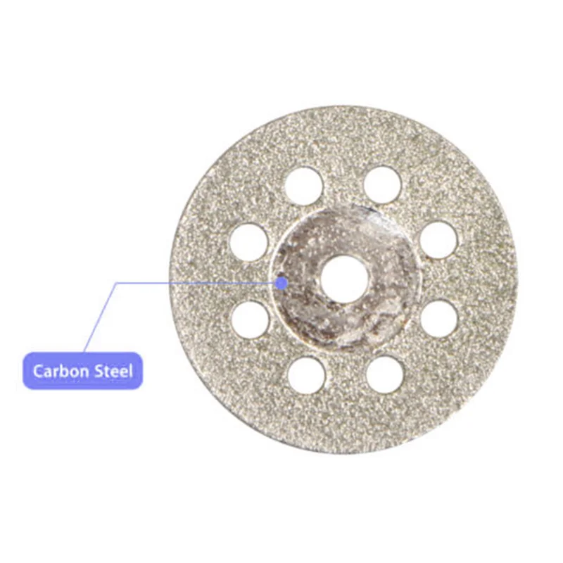 

10pcs Diamond Saw Blade Cutting Disc Wheel Grinding +2 Mandrel For Rotary Tool
