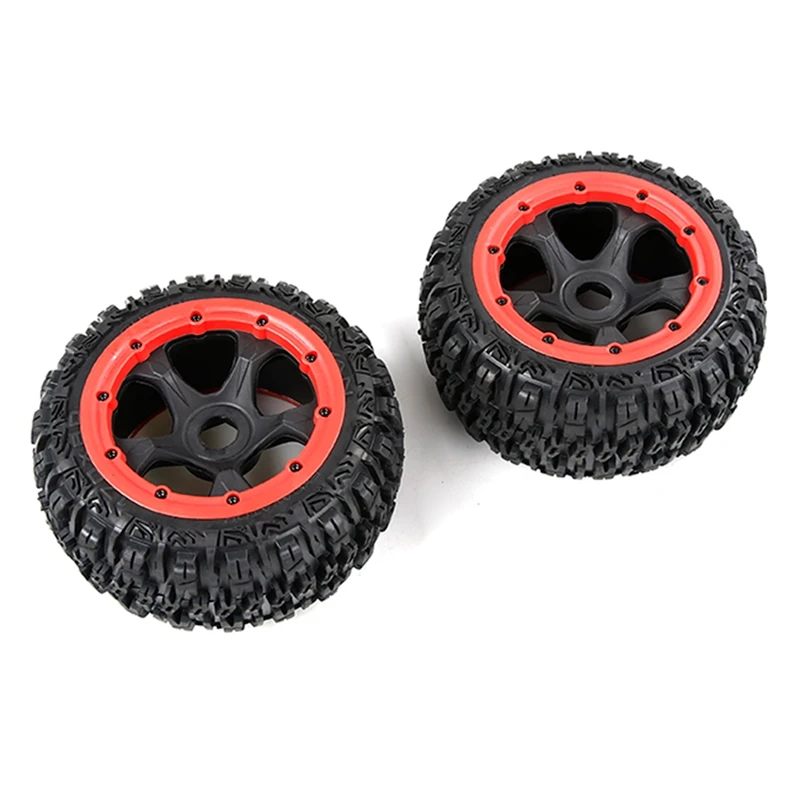 

ROFUN 2Pcs Rear Tire with Wheel Hub Set for 1/5 Hpi Rovan Km for Baha Baja 5B Rc Car Toy Parts