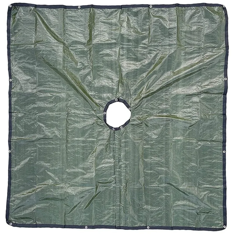

8X8 Landscape Pruning Tarp with Hole to Fasten Around Trees and Shrubs