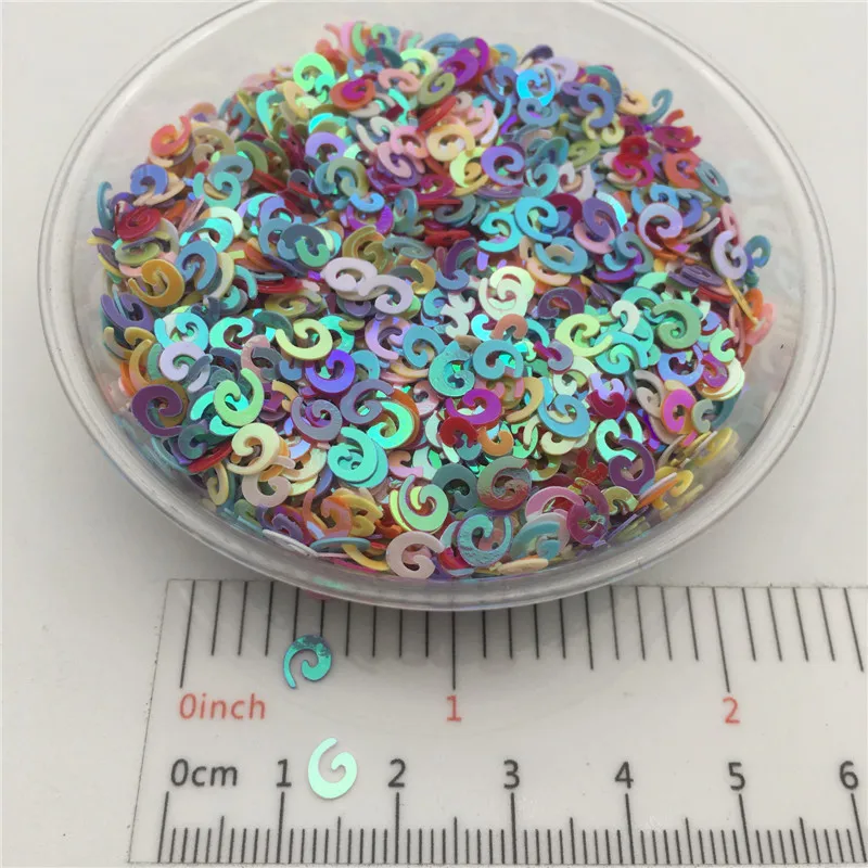 Пайетки из ПВХ в форме винта 20 г 5 мм|loose sequins|sequin paillettesequin loose |