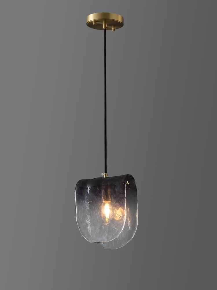Beste Postmoderne Minimalistische Designer Koperen Glas Hanglamp Voor Woonkamer Decoratie Slaapkamer Bedlampje Restaurant Bar Studio