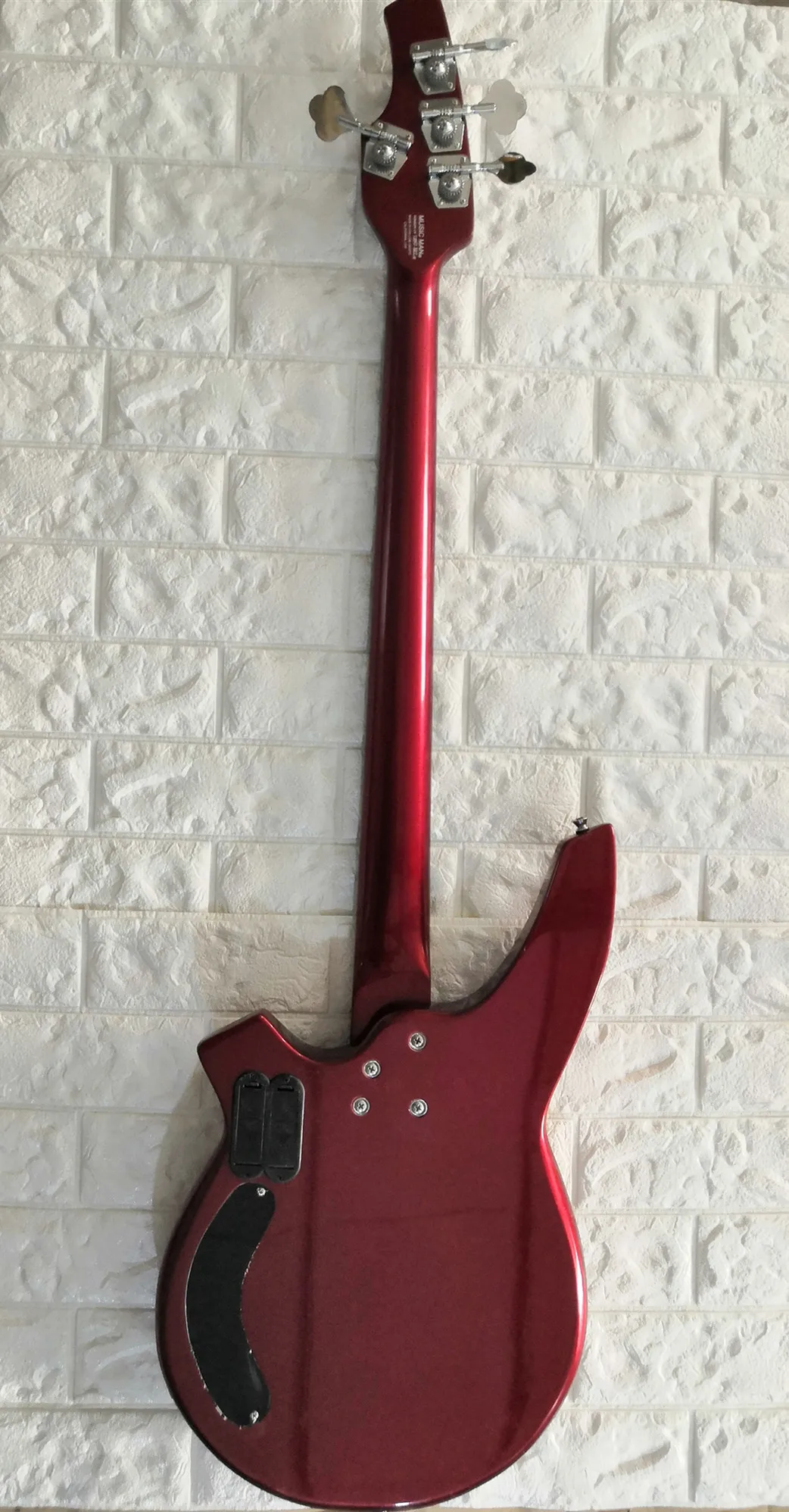 Электрическая бас-гитара 4 строки Красный металлик Цвет гриф из красного дерева HH