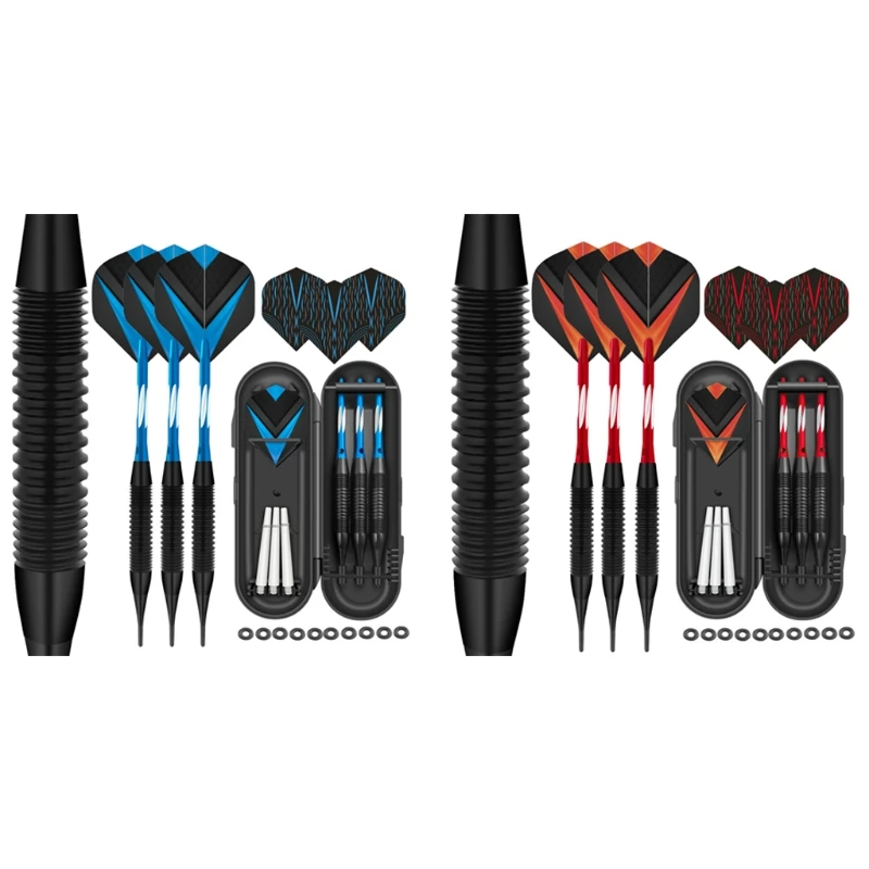 

831C Nylon Tip Darts, Professional 19 Grams Metal Dart Set Premium Aluminum Shaft,Flight Protector Dart Board Kit Accessories