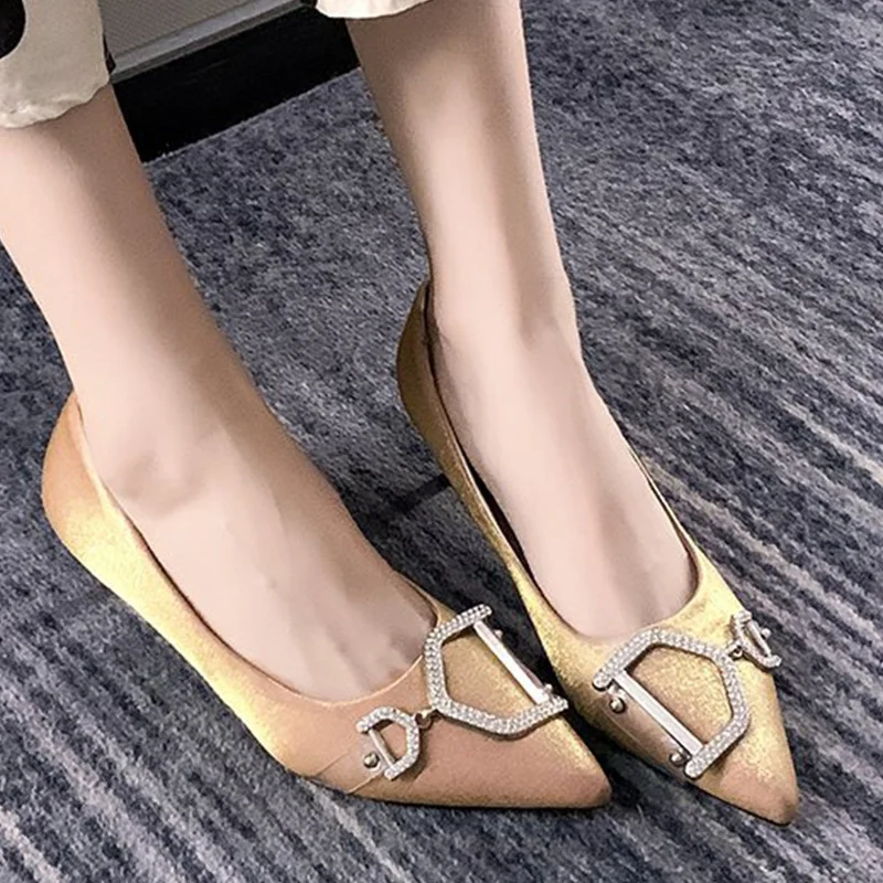 Туфли лодочки женские с острым носком элегантные высокий каблук без застежки