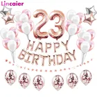 Воздушные шары в виде цифр 23 для дня рождения, 38 шт.