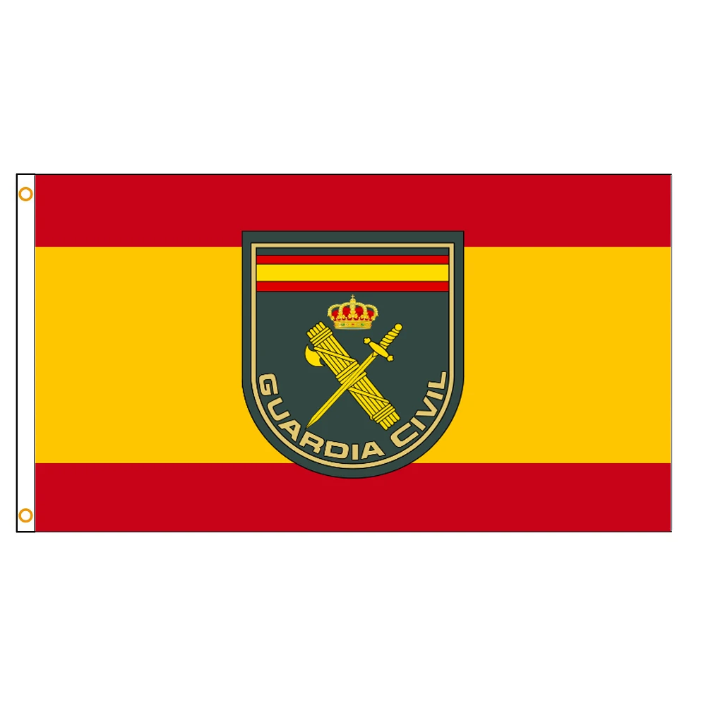 

3x5 Ft Spain Guardia Civil Symbol Flag for Decoration