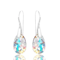 delysia king aesthetic women colour high grade crystal earrings trendy water drop versatile eardrop best friend gift