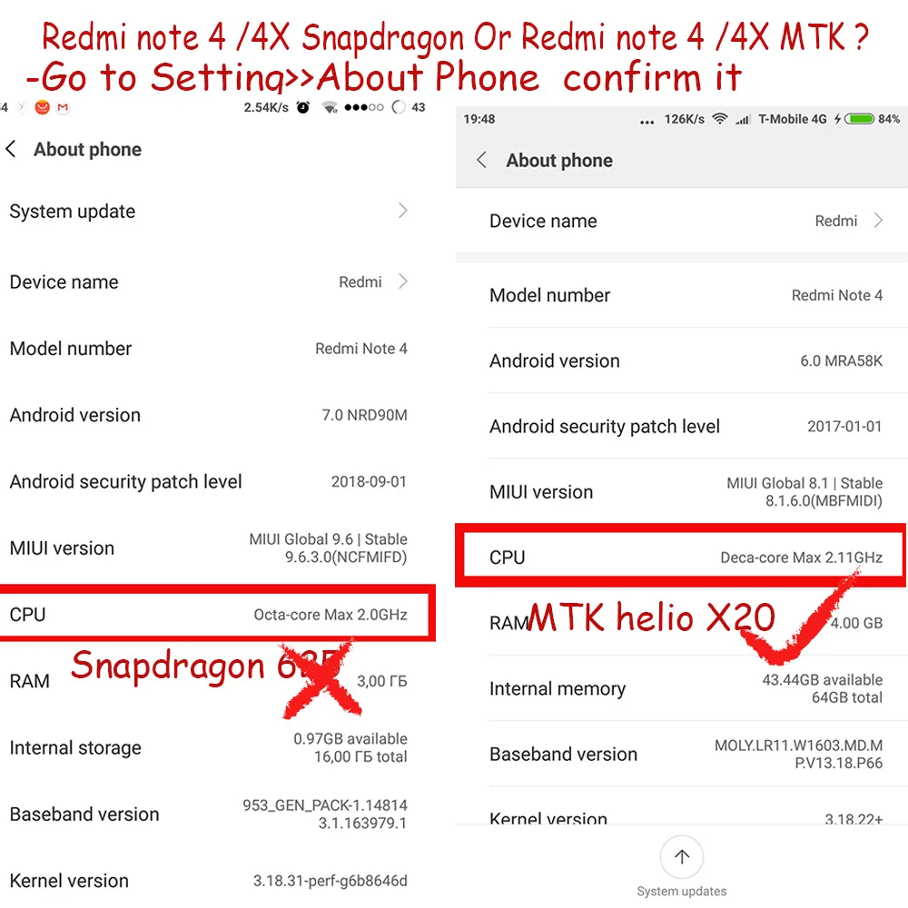 Дисплей для Xiaomi Redmi Note 4 ЖК-дисплей сенсорный экран Замена для Redmi Note 4 дисплей MTK Helio X20 Deca Core Версия