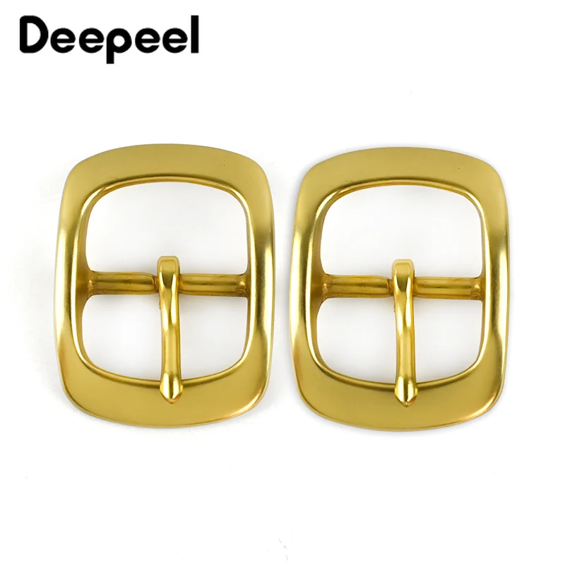 Deepeel 38 мм твёрдая латунная пряжка для мужчин и женщин металлическая с язычком