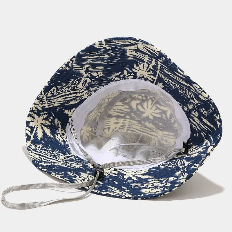 

Cotton Plant Print Bucket Hat Fisherman Hat Outdoor Travel Hat Sun Cap Hats for Men and Women 359