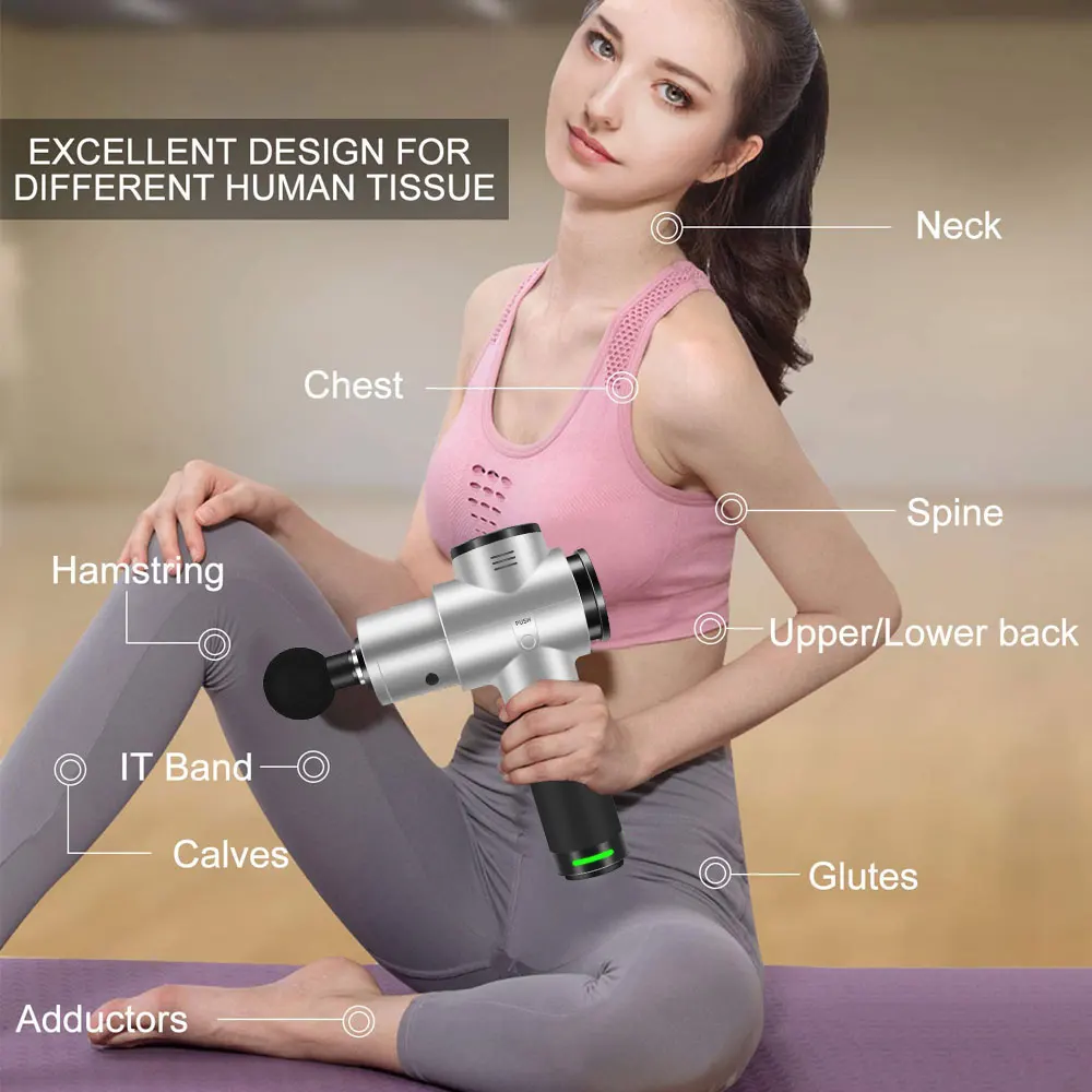 Мышечный массажный пистолет ручной массажер для облегчения боли перкуссионный