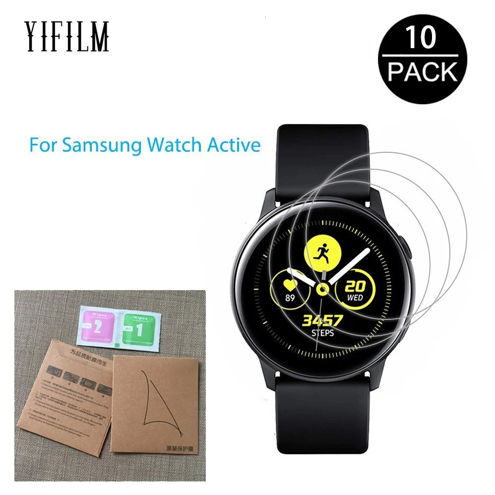 10 упаковок для Samsung Galaxy Watch Active Active2 40 мм 44 Смарт-часы 5H нано Взрывозащищенный
