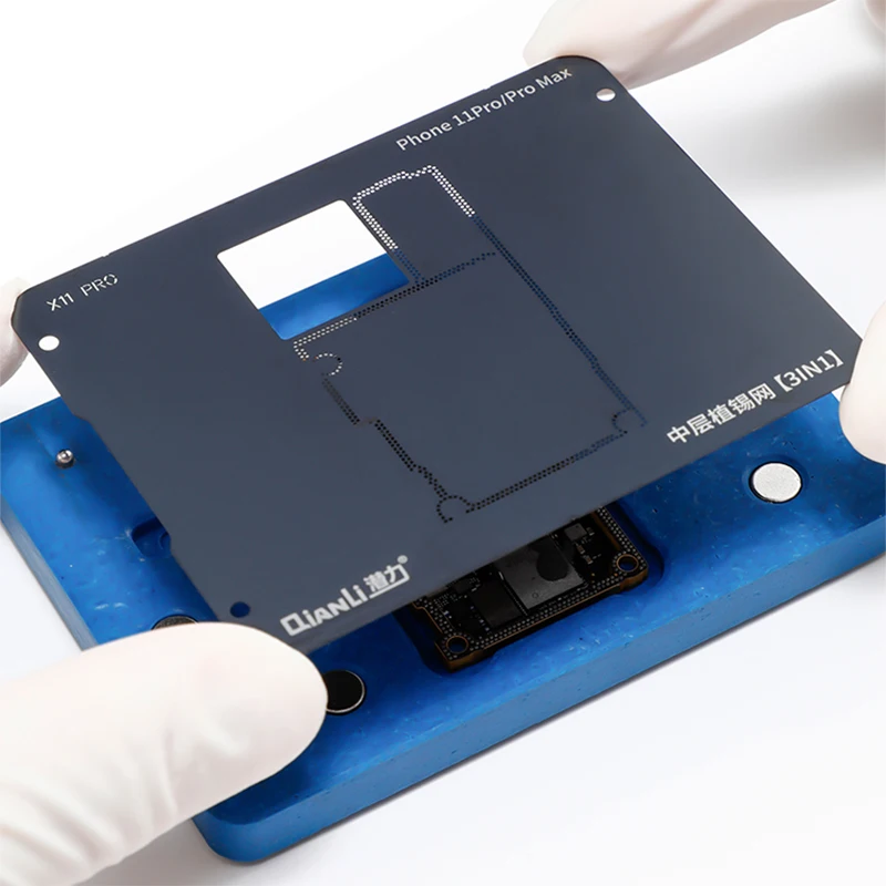 Трафарет для реболлинга BGA iphone X/Xs Max/11/11Pro/11Pro Max/12/12Mini/12Pro/12Pro Max средний слой