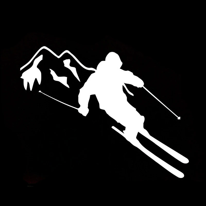 

Fun Ski Sport Silhouette Car PVC Sticker 13.1cm * 10.2cm