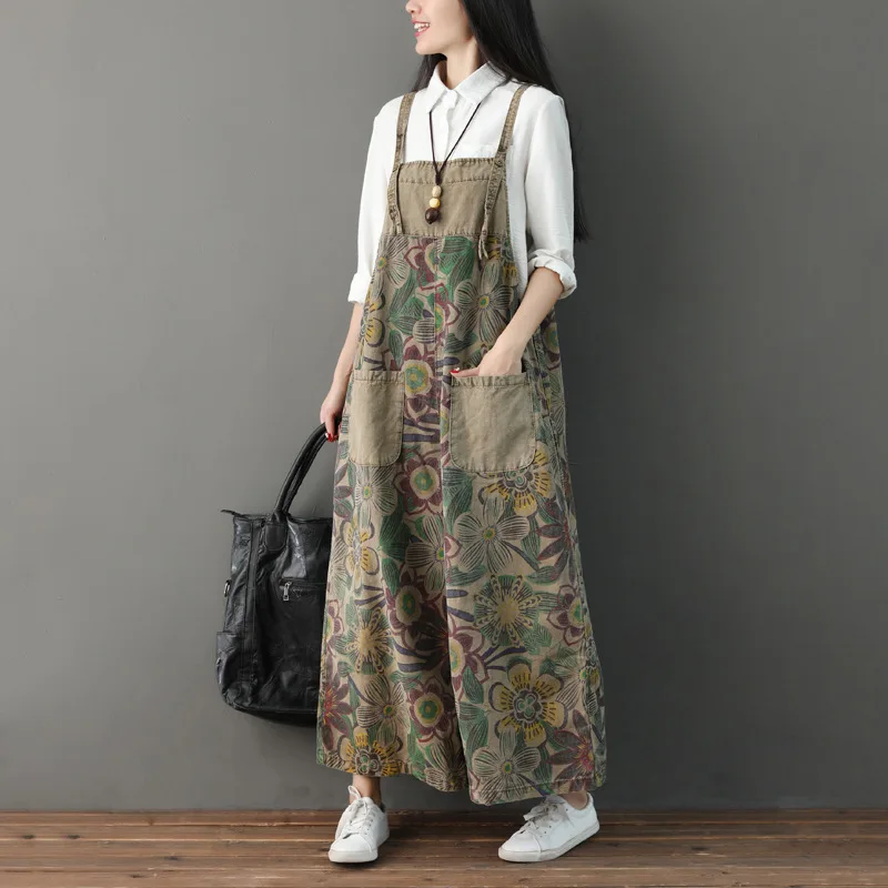 #0322 весенне-осенние винтажные широкие брюки с регулируемым ремешком джинсовый