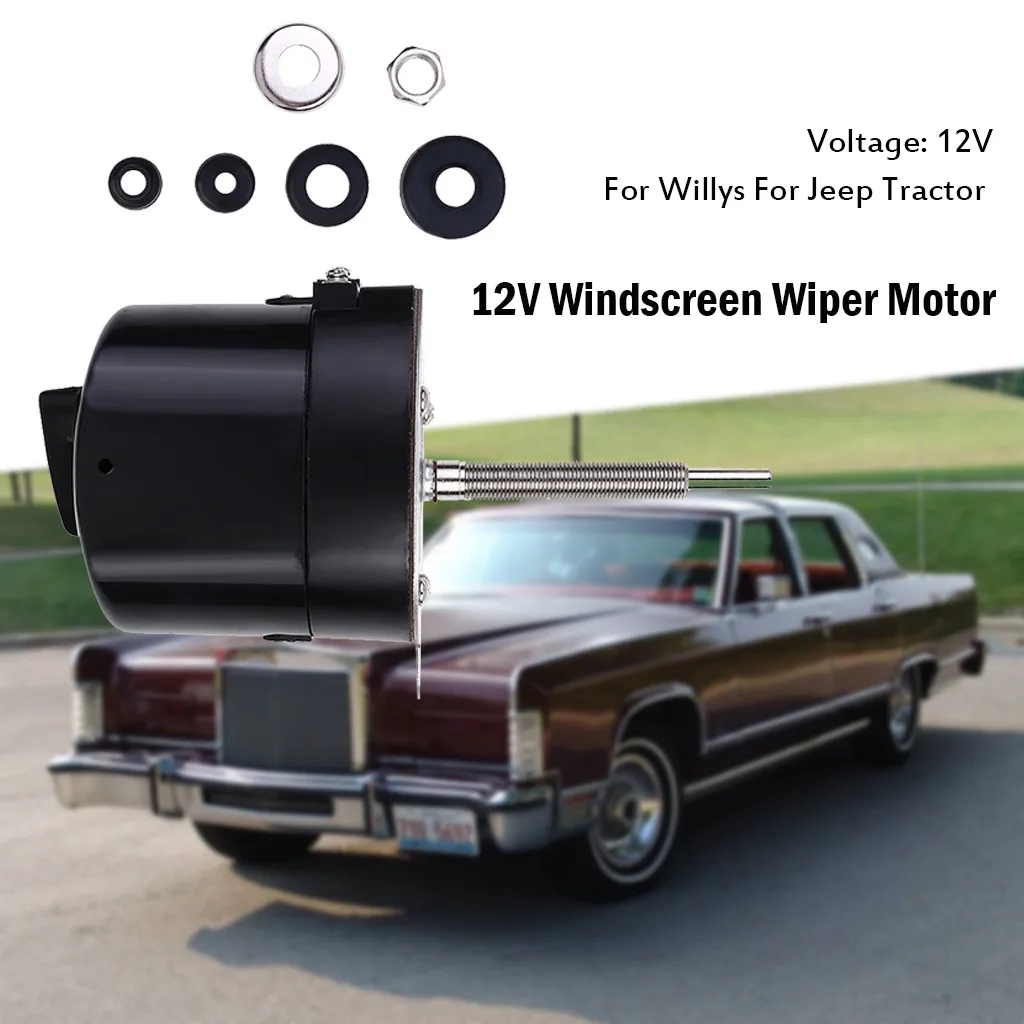 Мотор стеклоочистителя 12 в старомодный автомобильный Univ-ersal мотор для Willys Jeep Tracto #