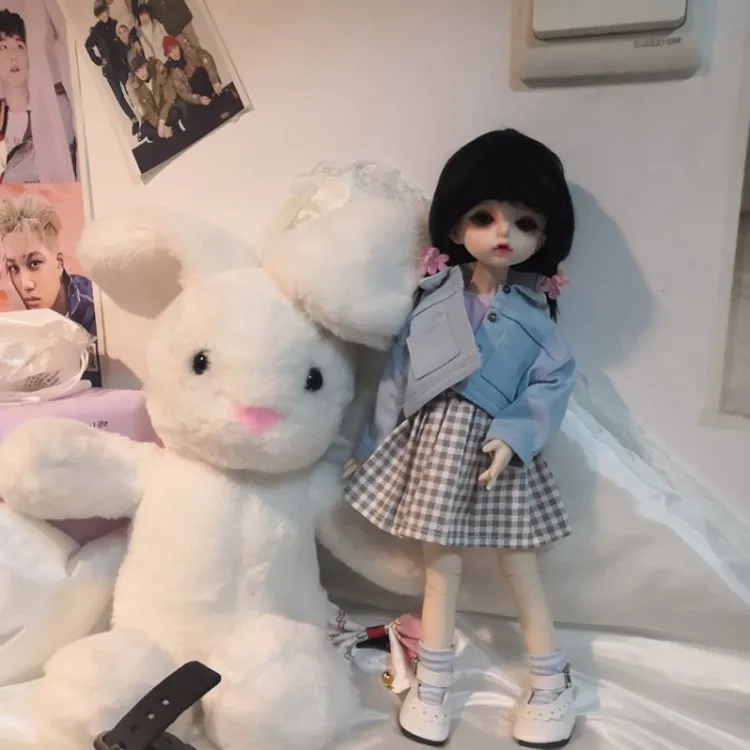 1/6 BJD одежда аксессуары пальто+ юбка+ носки+ футболка кукольные наряды для BJD/SD yosd, не включены кукла, обувь, парик и другие E2583