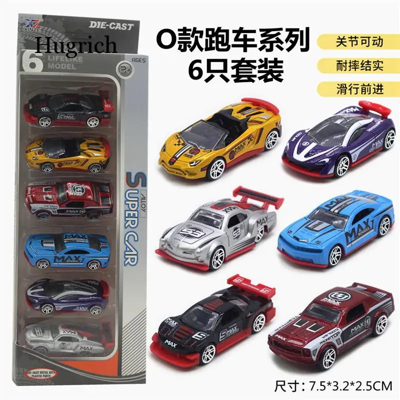 

6 Pcs/set Alloy Engineering Diecast Car Model 1:64 Excavator Forklift Model Cars Set Toys for Children Boy Kids Educational Gift