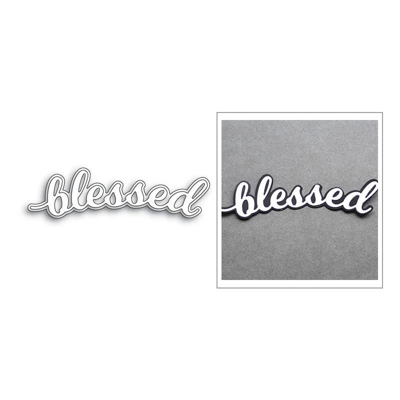 

Рождество Blessed Word 2020 новые металлические резные штампы для скрапбукинга и создания карт альбом украшение тиснение ремесло без штампов