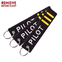 3 pcslot keychains jewelry embroidery co pilot key chain for aviation gifts luggage tag label fashion keychains wholesale