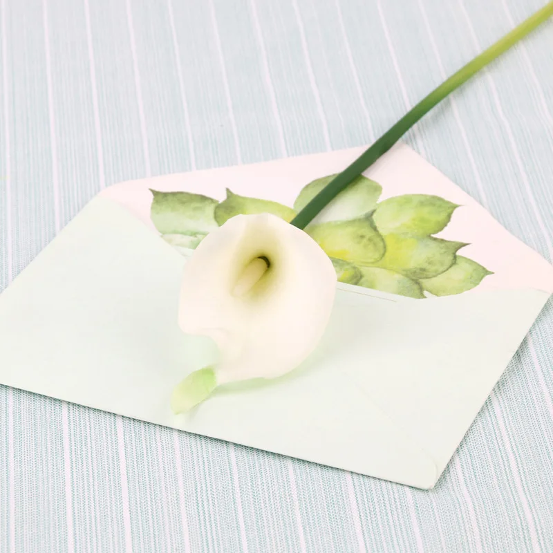 Высокое качество 12 шт ручной работы Цветы Калла Лилия Свадебный букет для дома и