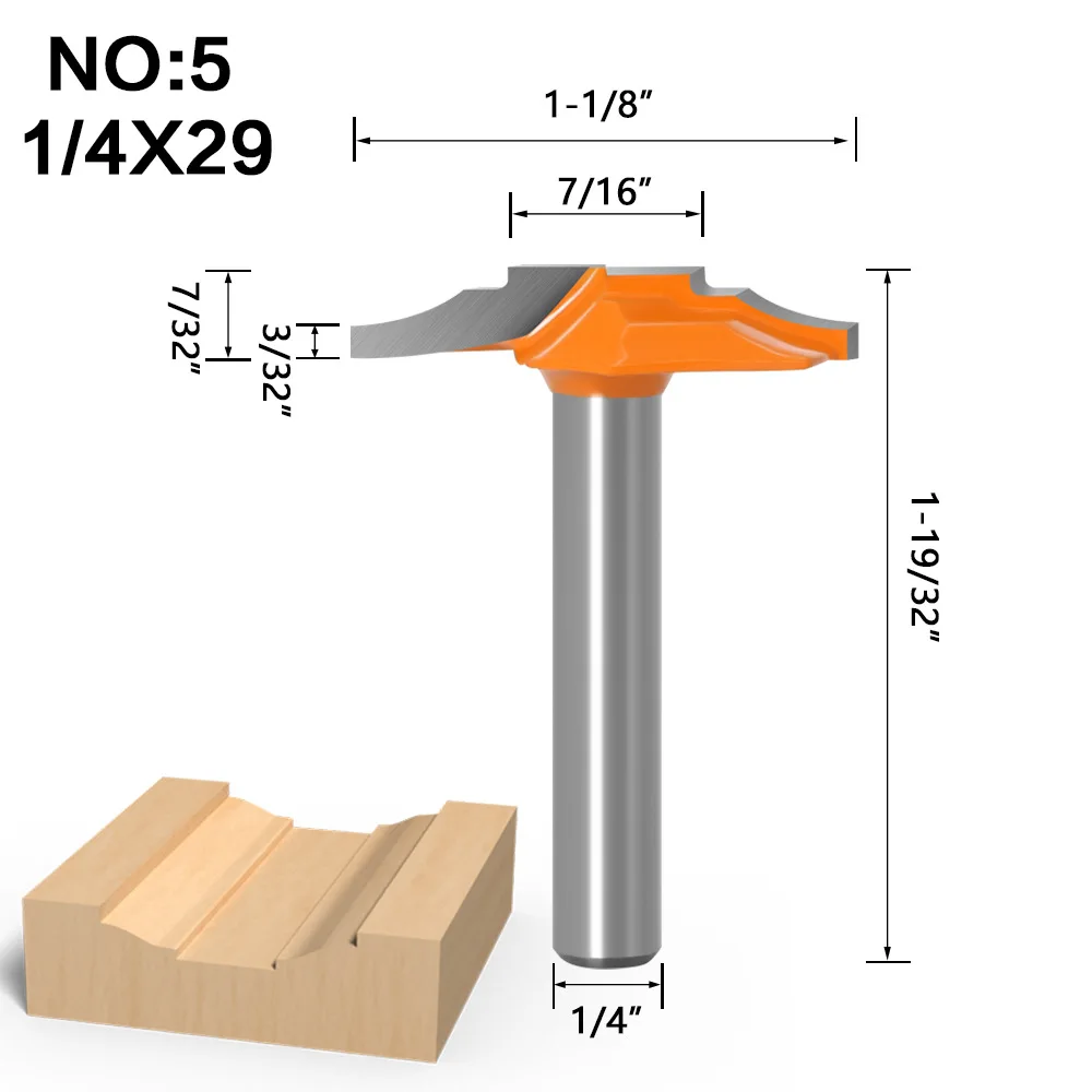 1 шт. 1/4 клей столярные изделия обрезной станок фреза Дверная панель линия резак