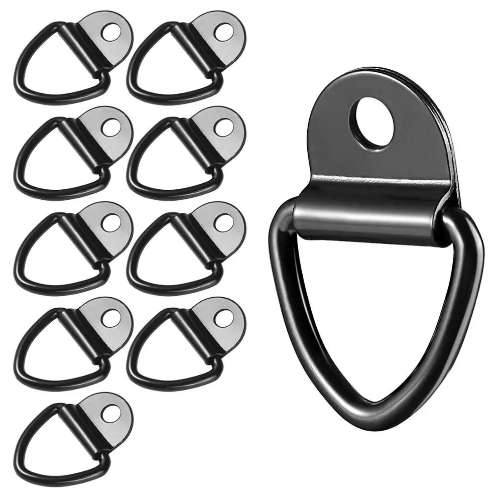 10 шт. V Ring Привязать якоря сверхмощный стальной d кольцо поверхностного монтажа