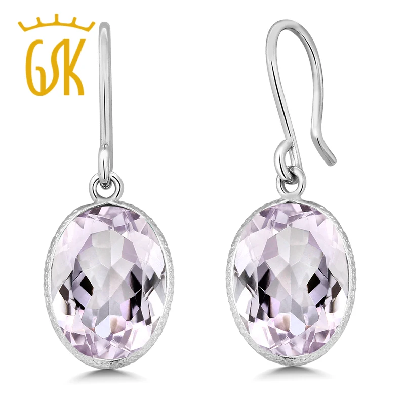 GemStoneKing 10 00 карат натуральный розовый аметист 10x14 мм овальная форма 925 пробы
