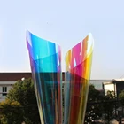 Радужная Лазерная виниловая пленка для окон, хамелеон