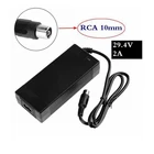 Зарядное устройство 29,4 в 2 а для литиевых аккумуляторов 24 В 25,2 в 25,9 в 29,4 в 7S зарядное устройство 29,4 в для электровелосипеда RCA-steckverсвязывающее + высококачественное