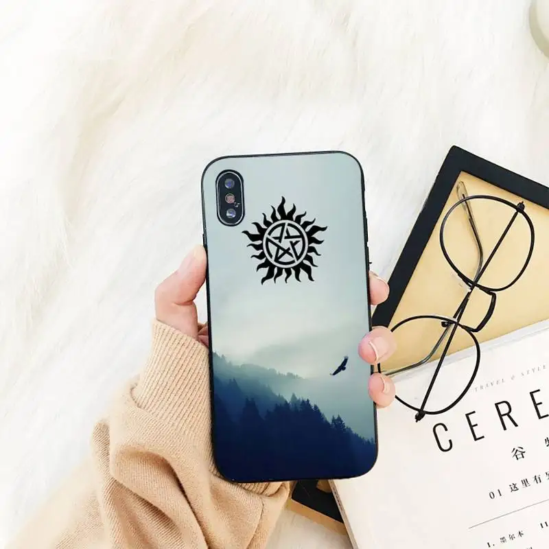 

Yinuoda supernatural TPU black Phone Case Cover Hull For iPhone 11 8 7 6 6S Plus X XS MAX 5 5S SE 2020 XR 11 pro Cover