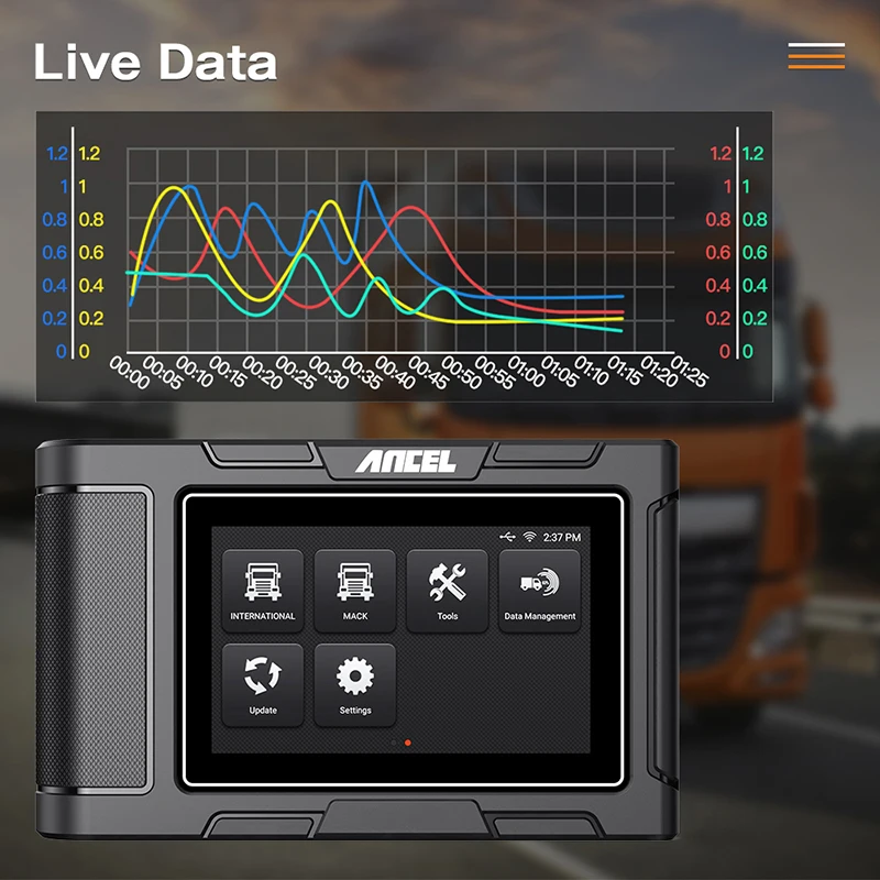 ANCEL HD3100 сверхмощный грузовик OBD2 сканирующий инструмент дизельный двигатель все